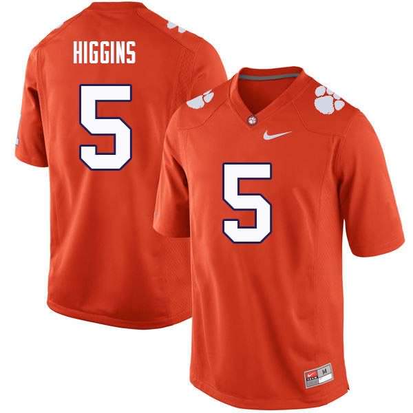 Men's Clemson Tigers Tee Higgins #5 Colloge Orange NCAA Elite Football Jersey Lightweight TEI48N7S