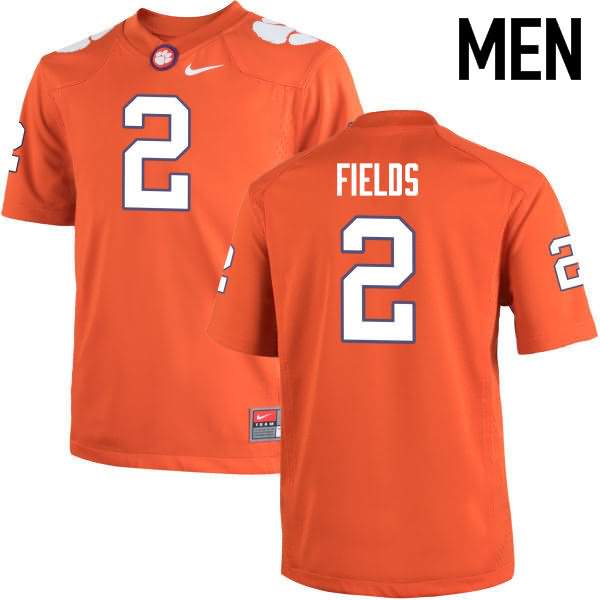 Men's Clemson Tigers Mark Fields #2 Colloge Orange NCAA Elite Football Jersey Latest PQF71N4Z