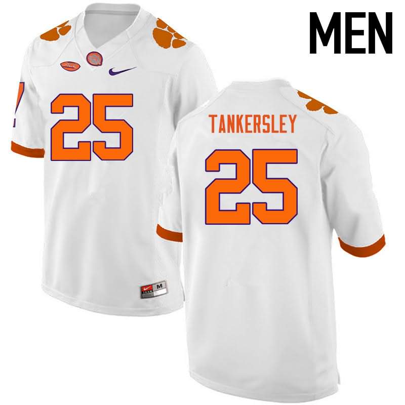 Men's Clemson Tigers Cordrea Tankersley #25 Colloge White NCAA Elite Football Jersey September IDC07N5Q
