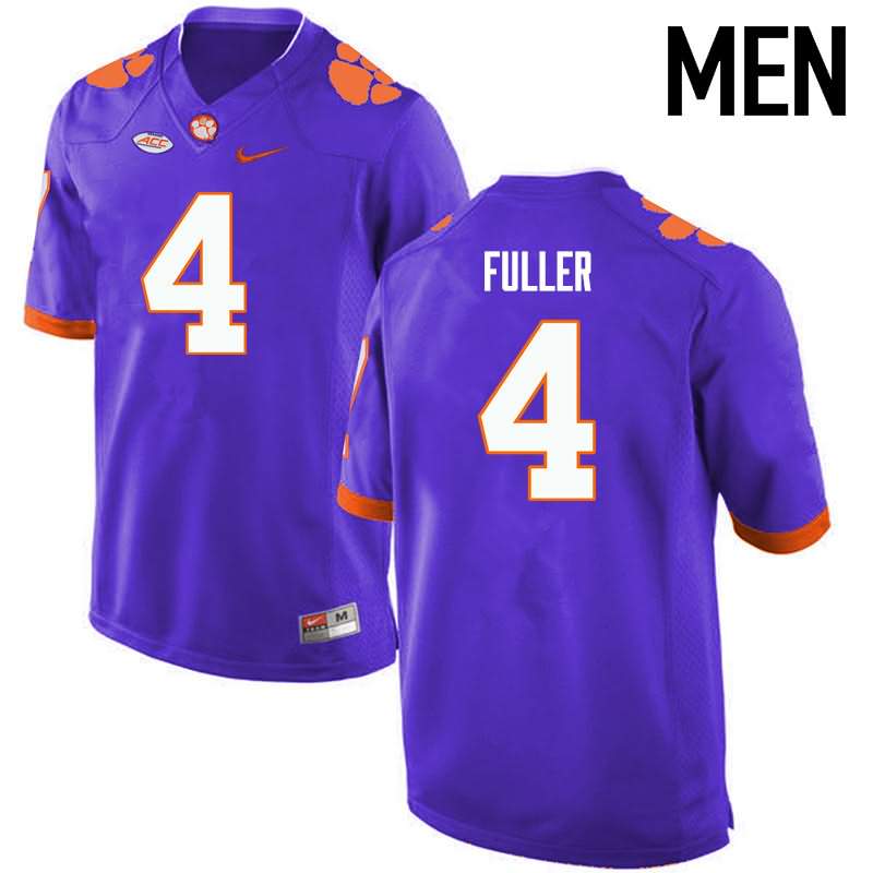 Men's Clemson Tigers Steve Fuller #4 Colloge Purple NCAA Elite Football Jersey New Release THB58N1G