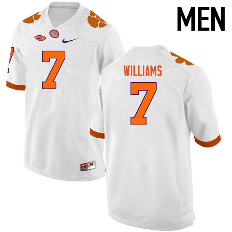 Men's Clemson Tigers Mike Williams #7 Colloge White NCAA Game Football Jersey Supply OBC18N4F