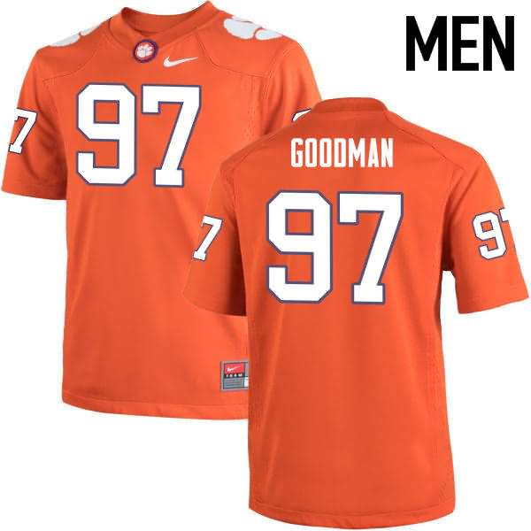 Men's Clemson Tigers Malliciah Goodman #97 Colloge Orange NCAA Game Football Jersey For Fans DVN81N8V