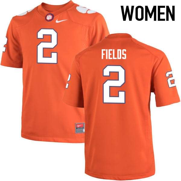 Women's Clemson Tigers Mark Fields #2 Colloge Orange NCAA Elite Football Jersey Season LTO78N1F