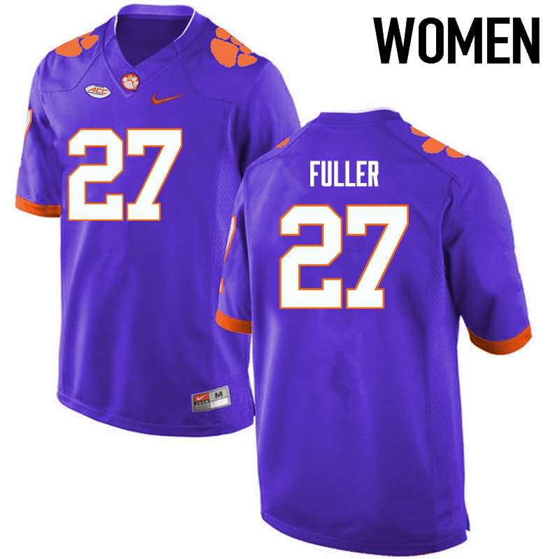 Women's Clemson Tigers C.J. Fuller #27 Colloge Purple NCAA Elite Football Jersey Supply ANL13N8T