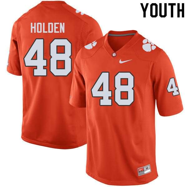 Youth Clemson Tigers Landon Holden #48 Colloge Orange NCAA Elite Football Jersey Outlet MKJ51N3T